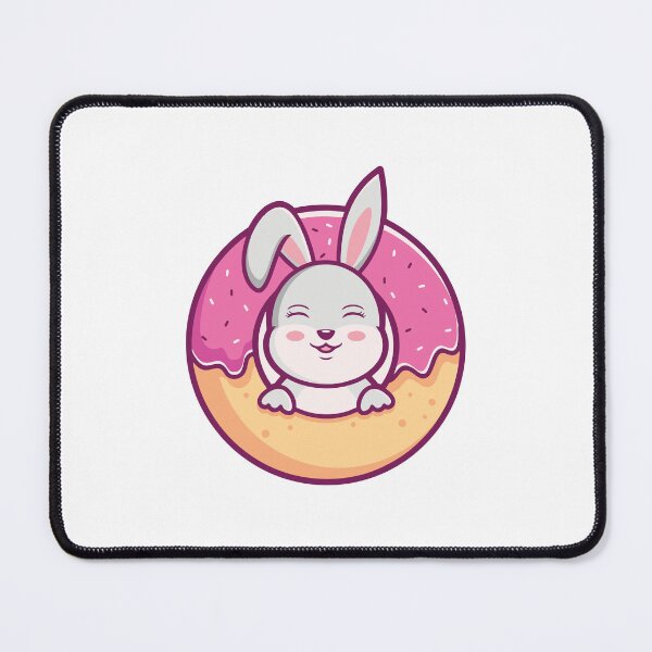 Item preview, Cute Bunny Inside Pink Donut designed and sold by Romain V  Beaupré.