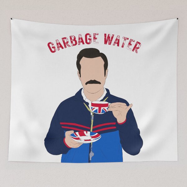 Item preview, Ted Lasso "Garbage Water" Stamp - Funny Anti-Tea Coffee Lover Art designed and sold by Still Silhouette.