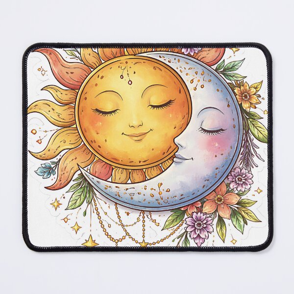 Item preview, Celestial Harmony Sun & Moon designed and sold by Jaideep Walia.