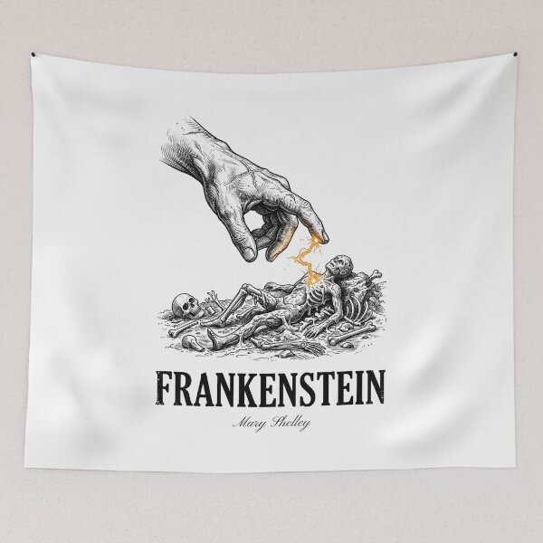 Item preview, Frankenstein Mary Shelley The Spark Of Life Creation designed and sold by Fenay Designs.