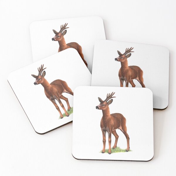 Item preview, Naturalist illustration – Roe deer in dry pastel designed and sold by Chouetteplanete.