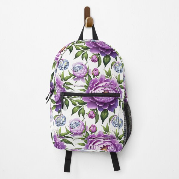 Item preview, Purple and White Peonies Floral Seamless Pattern designed and sold by Leylita Design.