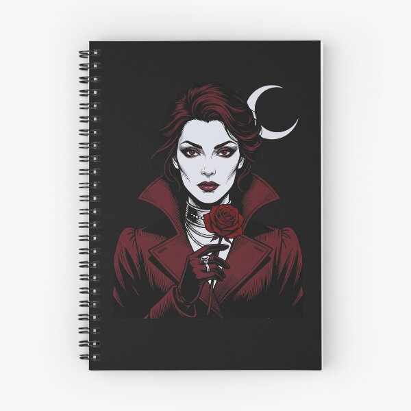 Item preview, Vampire Aesthetic Dark Romance Gothic Portrait  Crescent Moon T-Shirt designed and sold by Egyptian king ⭐⭐⭐⭐⭐.