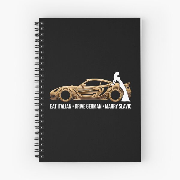 Item preview, Eat Italian Drive German Marry Slavic - Spaghetti Car Design for Italian Food and German Car Lovers designed and sold by Lina Caro.