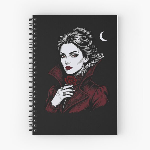Item preview,  Vampire Aesthetic Dark Romance Gothic Portrait  Crescent Moon T-Shirt designed and sold by Egyptian king ⭐⭐⭐⭐⭐.