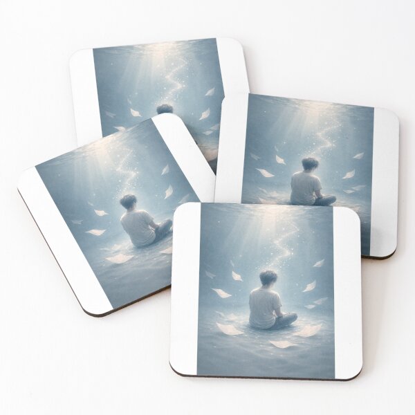 Item preview, Drowning in Silence – Underwater Emotional Art designed and sold by InkWanderStudio.
