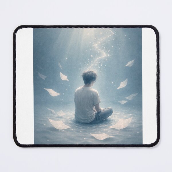 Item preview, Drowning in Silence – Underwater Emotional Art designed and sold by InkWanderStudio.