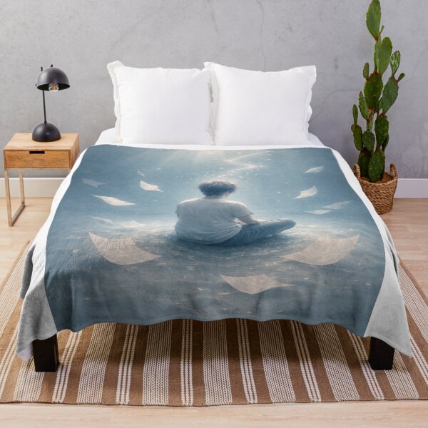 Item preview, Drowning in Silence – Underwater Emotional Art designed and sold by InkWanderStudio.