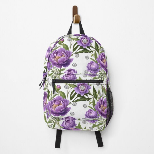 Item preview, Purple and White Peonies Floral Seamless Pattern designed and sold by Leylita Design.
