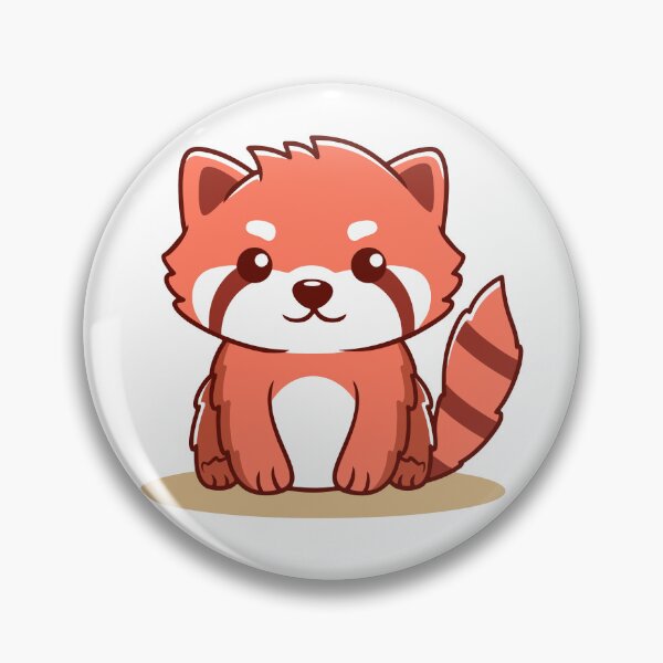 Item preview, Adorable Red Panda Sitting Kawaii Art designed and sold by Romain V  Beaupré.