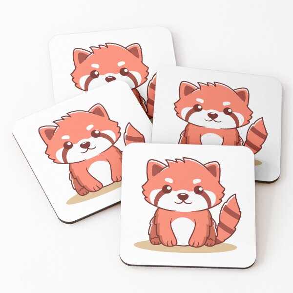 Item preview, Adorable Red Panda Sitting Kawaii Art designed and sold by Romain V  Beaupré.
