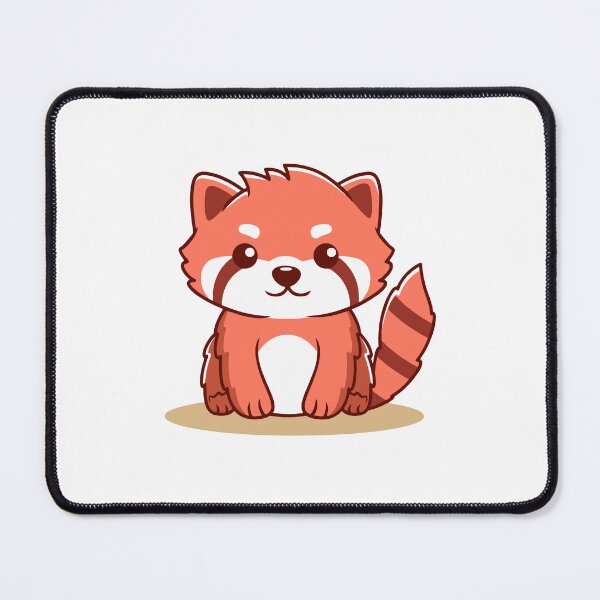 Item preview, Adorable Red Panda Sitting Kawaii Art designed and sold by Romain V  Beaupré.