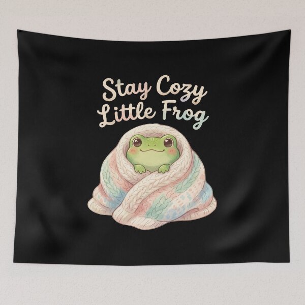 Item preview, Stay Cozy Little Frog – Cute Frog Aesthetic, Cottagecore Animal designed and sold by Im-Ara.