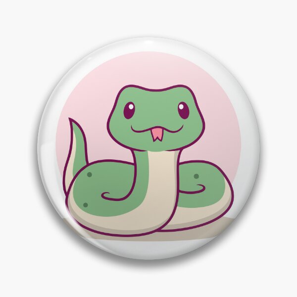 Item preview, Cute Kawaii Green Snake Cartoon designed and sold by Romain V  Beaupré.