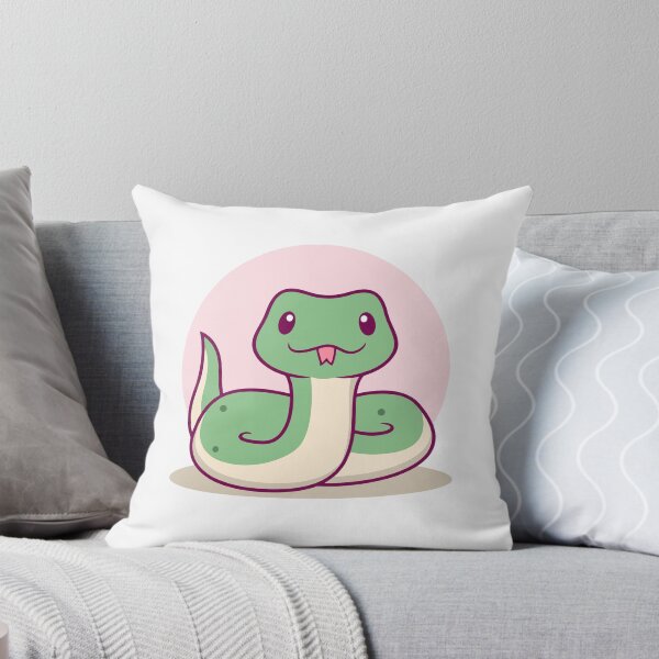 Item preview, Cute Kawaii Green Snake Cartoon designed and sold by Romain V  Beaupré.