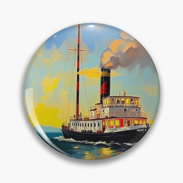Item preview, A steamer on Lake Superior. designed and sold by oldMastersofart.