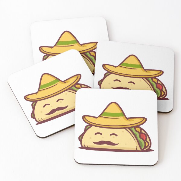 Item preview, Funny Mexican Taco with Sombrero and Mustache designed and sold by Romain V  Beaupré.