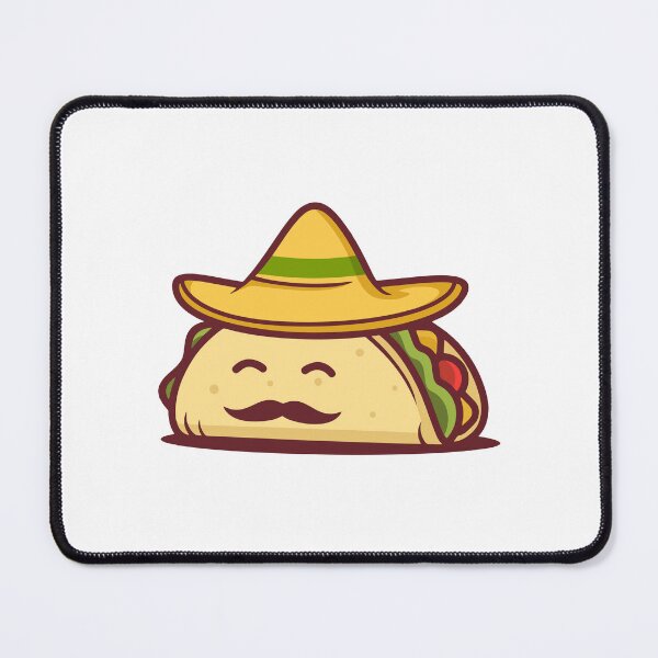 Item preview, Funny Mexican Taco with Sombrero and Mustache designed and sold by Romain V Beaupré.