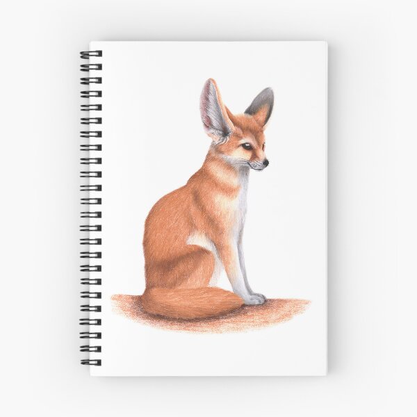Item preview, Naturalist illustration – Fennec fox in dry pastel designed and sold by Chouetteplanete.