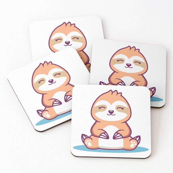 Item preview, Relaxed Zen Sloth Meditating Kawaii Art designed and sold by Romain V  Beaupré.