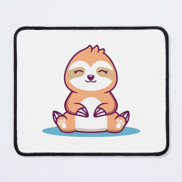 Item preview, Relaxed Zen Sloth Meditating Kawaii Art designed and sold by Romain V  Beaupré.