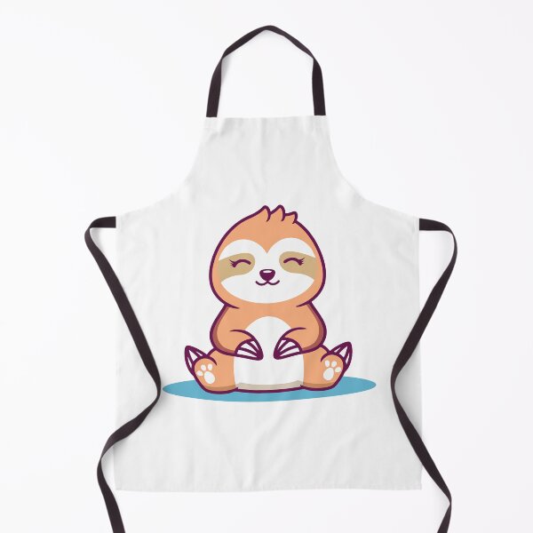 Item preview, Relaxed Zen Sloth Meditating Kawaii Art designed and sold by Romain V Beaupré.