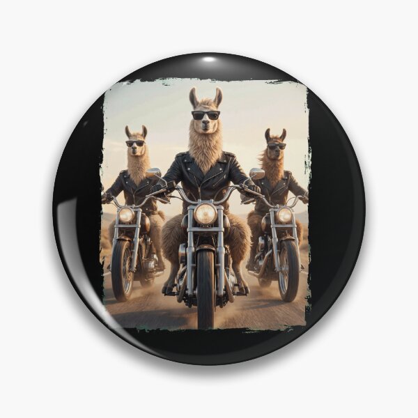 Item preview, Funny Llama Motorcycle Meme Animal Lover designed and sold by DoodleTortle.