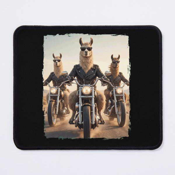 Item preview, Funny Llama Motorcycle Meme Animal Lover designed and sold by DoodleTortle.