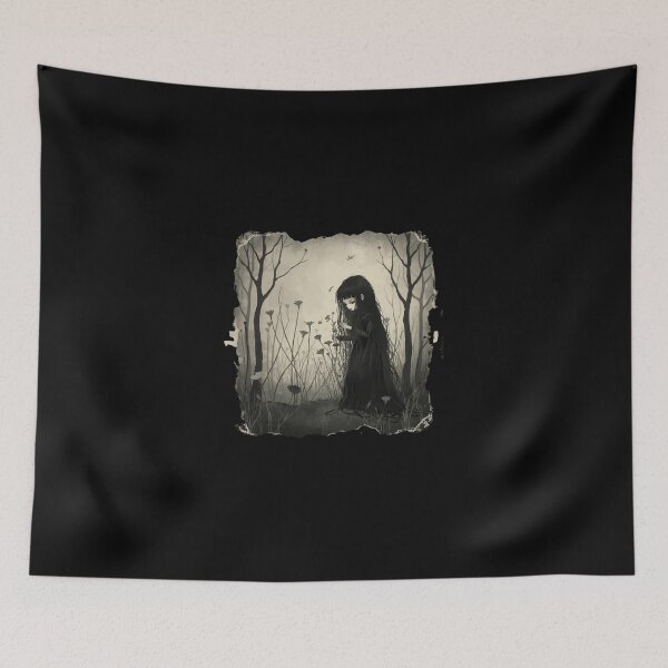 Item preview, Goth girl in field designed and sold by Tragedyshop.