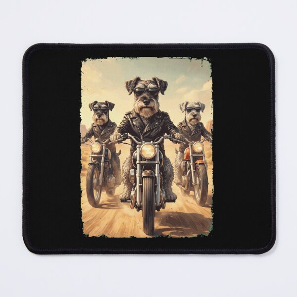 Item preview, Funny Miniature Schnauzer Motorcycle Meme Dog Lover designed and sold by DoodleTortle.