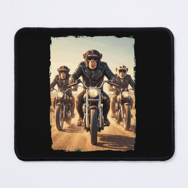 Item preview, Funny Monkey Motorcycle Meme Animal Lover designed and sold by DoodleTortle.
