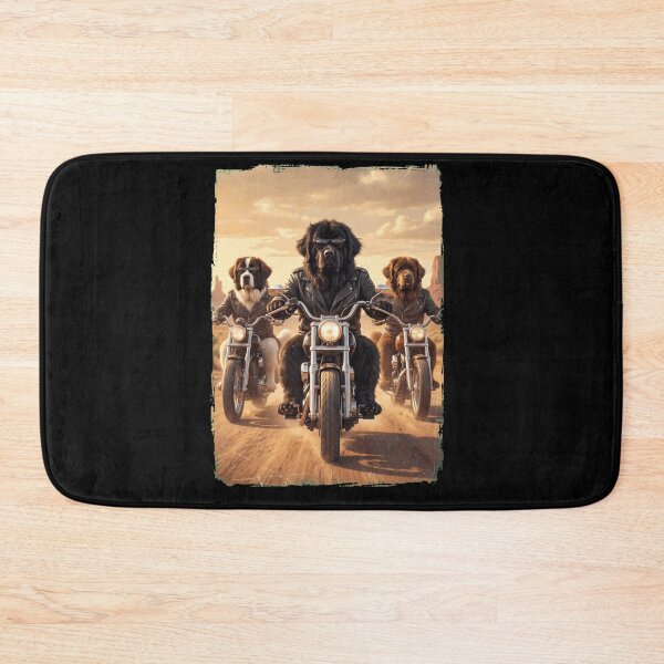 Item preview, Funny Newfoundland Motorcycle Meme Dog Lover designed and sold by DoodleTortle.