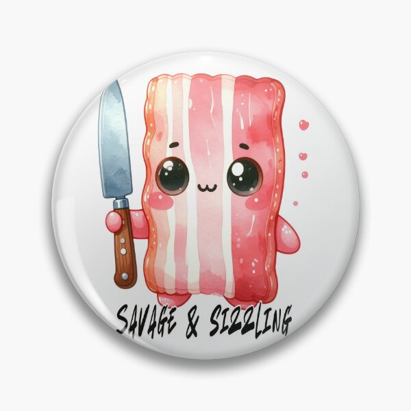 Item preview, Kawaii Killer Bacon, Savage and sizzling  designed and sold by LiskoDesign.