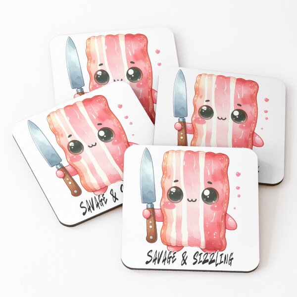 Item preview, Kawaii Killer Bacon, Savage and sizzling  designed and sold by LiskoDesign.