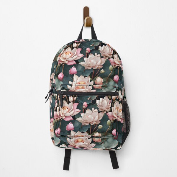 Item preview, Pink Lotus Floral Seamless Pattern designed and sold by Leylita Design.