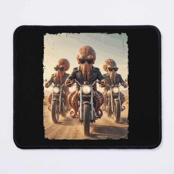 Item preview, Funny Octopus Motorcycle Meme Animal Lover designed and sold by DoodleTortle.