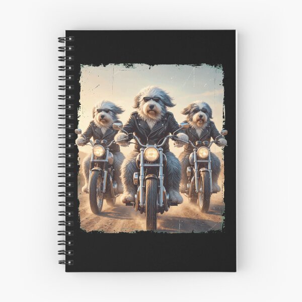 Item preview, Funny Old English Sheepdog Motorcycle Meme Dog Lover designed and sold by DoodleTortle.
