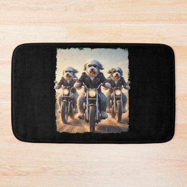 Item preview, Funny Old English Sheepdog Motorcycle Meme Dog Lover designed and sold by DoodleTortle.