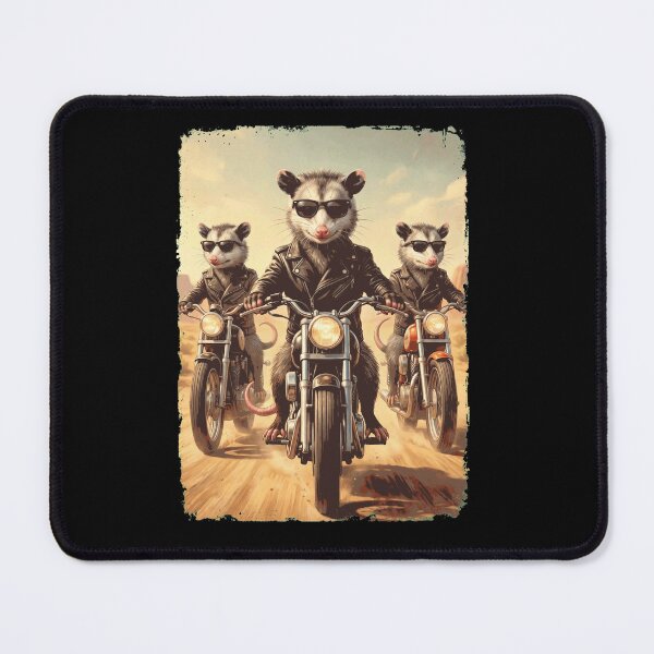 Item preview, Funny Opossum Motorcycle Meme Animal Lover designed and sold by DoodleTortle.