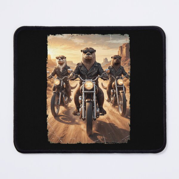 Item preview, Funny Otter Motorcycle Meme Animal Lover designed and sold by DoodleTortle.