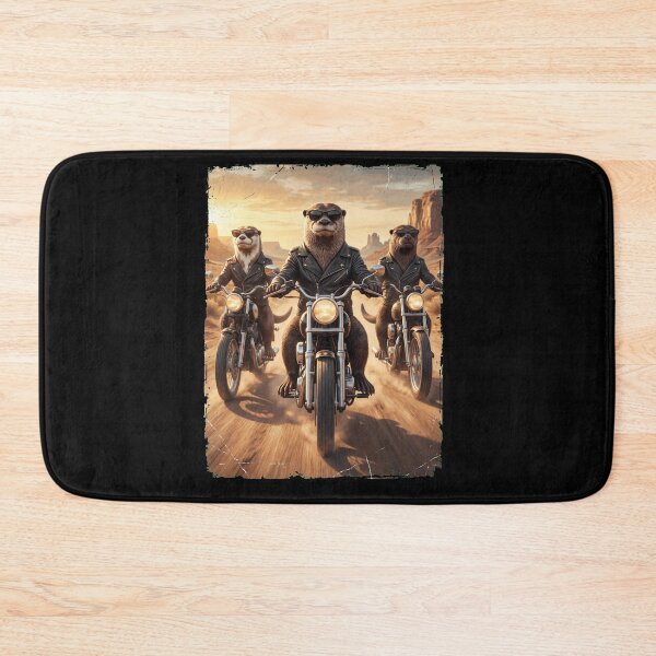 Item preview, Funny Otter Motorcycle Meme Animal Lover designed and sold by DoodleTortle.