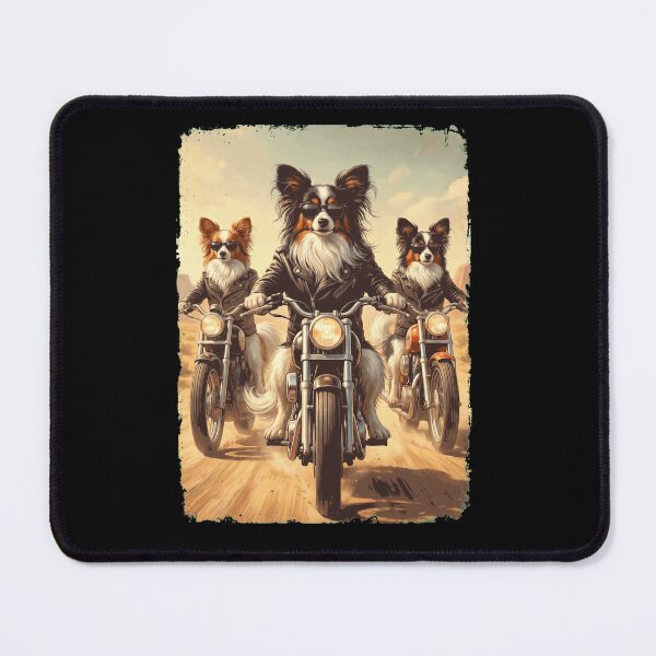 Item preview, Funny Papillon Motorcycle Meme Dog Lover designed and sold by DoodleTortle.