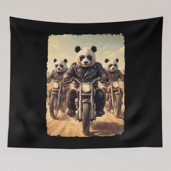 Item preview, Funny Panda Motorcycle Meme Animal Lover designed and sold by DoodleTortle.