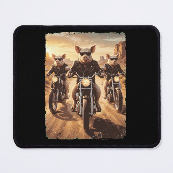 Item preview, Funny Pig Motorcycle Meme Animal Lover designed and sold by DoodleTortle.