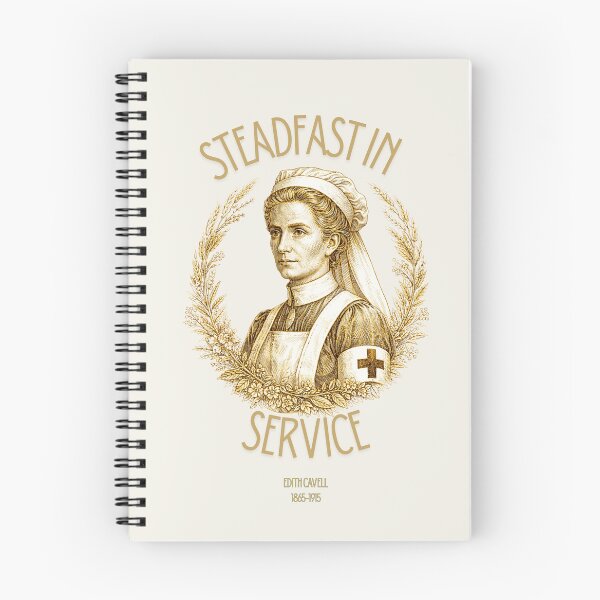 Item preview, Edith Cavell Steadfast in Service Gold Portrait Design designed and sold by NorfolkLegendsandIcons.