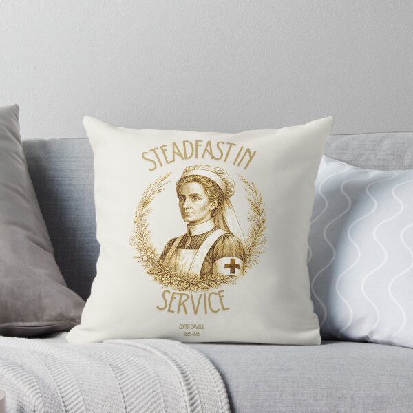Item preview, Edith Cavell Steadfast in Service Gold Portrait Design designed and sold by NorfolkLegendsandIcons.