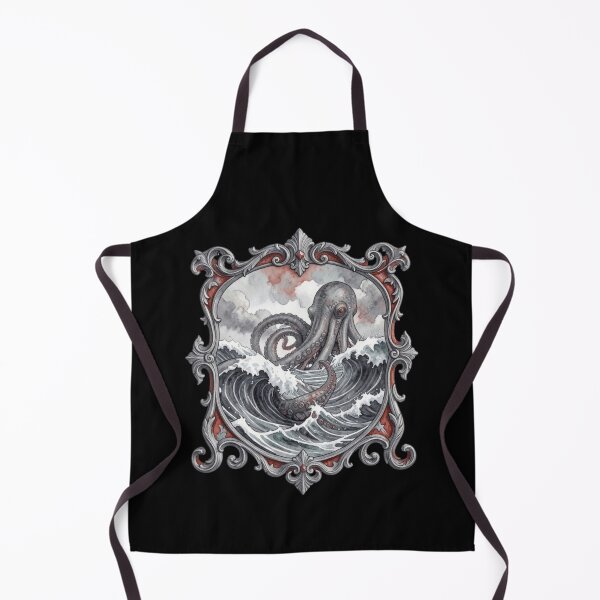 Item preview, Kraken and waves designed and sold by Tragedyshop.