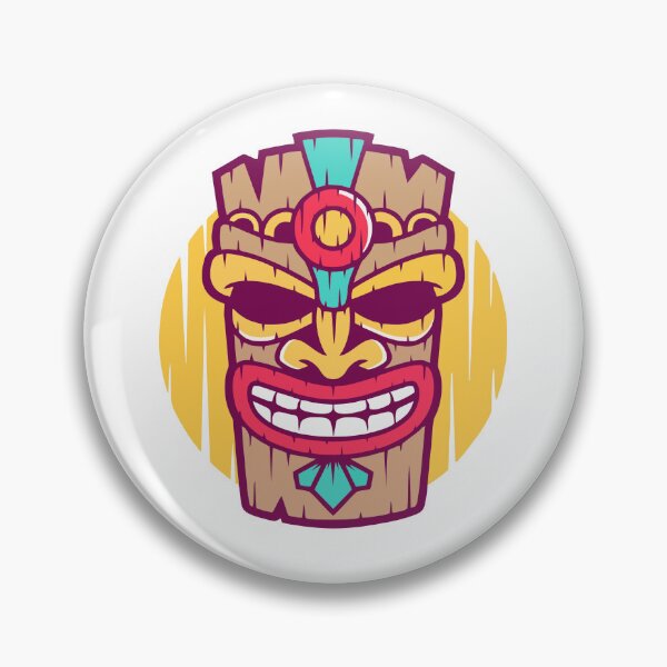 Item preview, Vibrant Tribal Tiki Mask Polynesian Art designed and sold by Romain V  Beaupré.