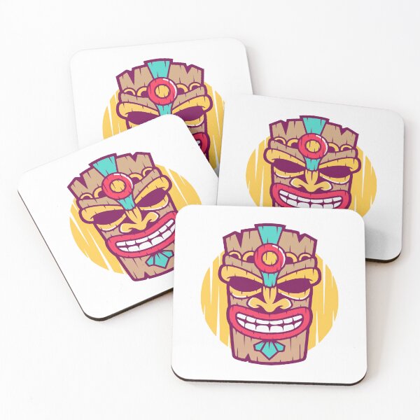 Item preview, Vibrant Tribal Tiki Mask Polynesian Art designed and sold by Romain V  Beaupré.