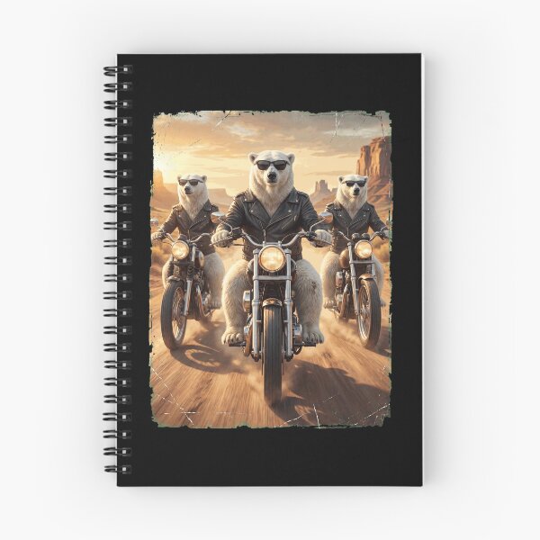 Item preview, Funny Polar Bear Motorcycle Meme Animal Lover designed and sold by DoodleTortle.